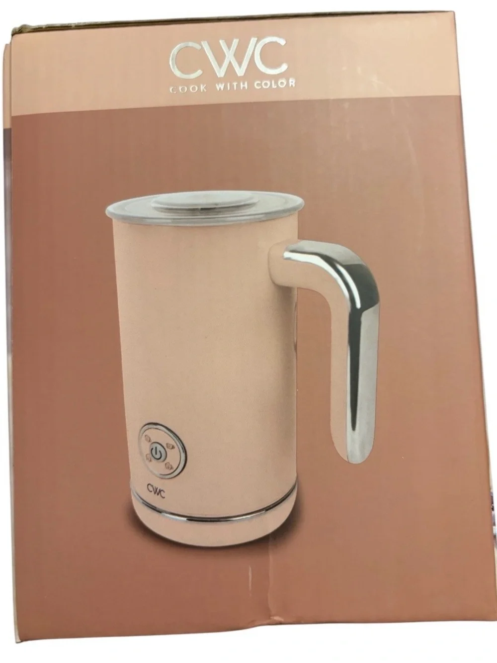 CWC Pink Milk Frother – Electric Milk Foam Maker